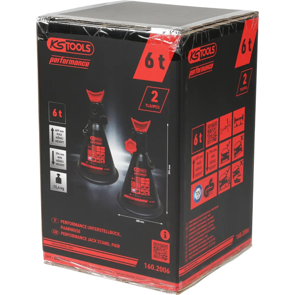KS TOOLS performance Unterstellbock, 6 t, paarweise