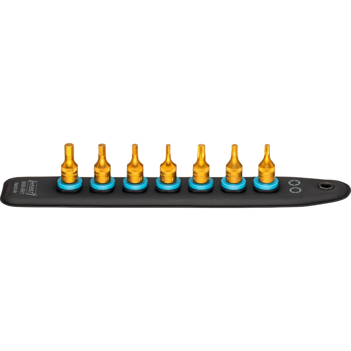 HAZET SmartRail mit 7 Steckplätzen Vierkant 6,3 mm (1/4 Zoll) 7-teilig, Innen-Torx