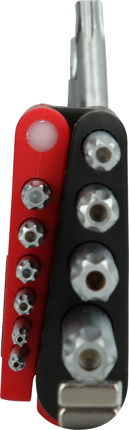 KS Tools Torx-Winkelstiftschlüssel-Satz mit Bohrung, lang, 10-tlg, TB8-TB50