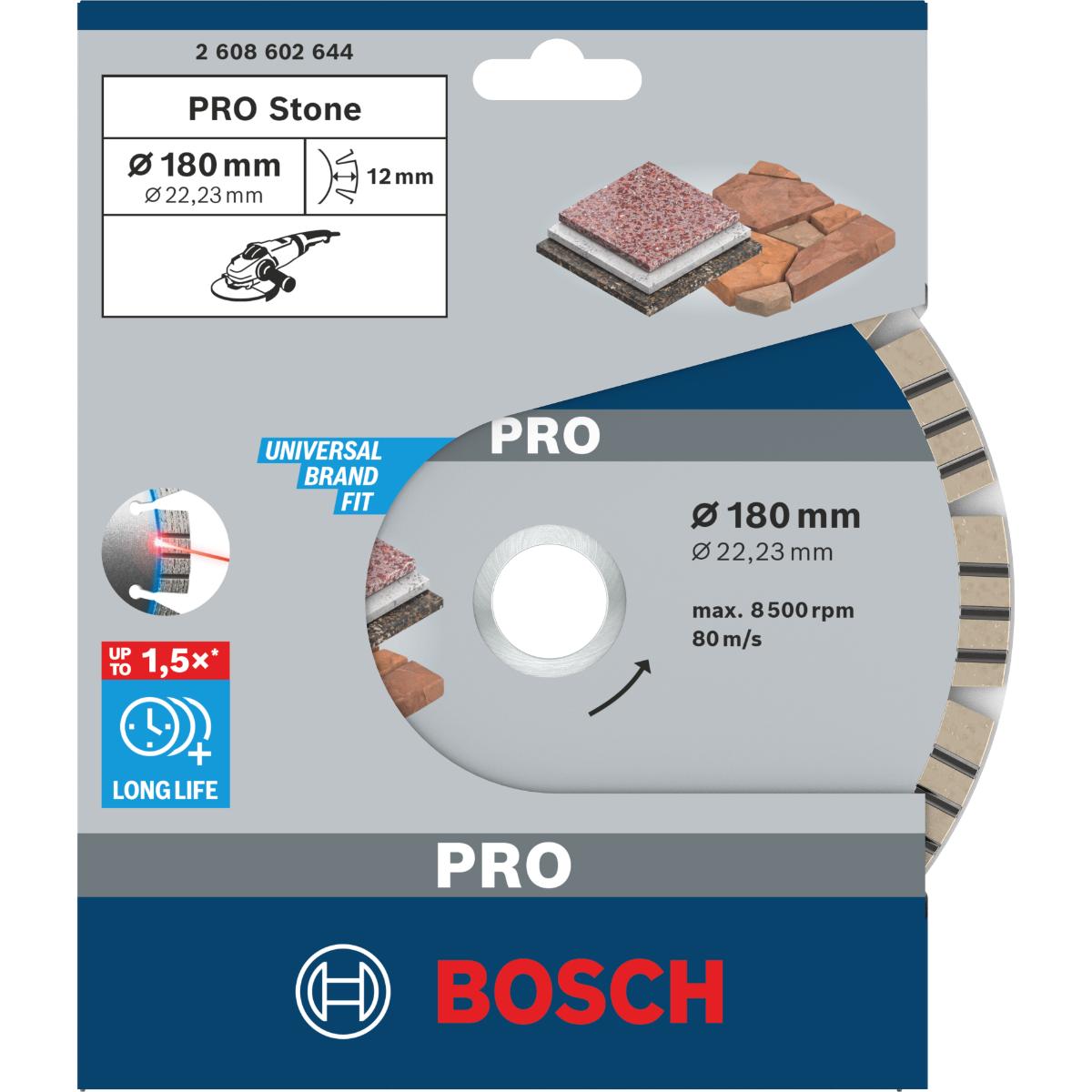 Bosch PRO Diamanttrennscheibe Best for Stone