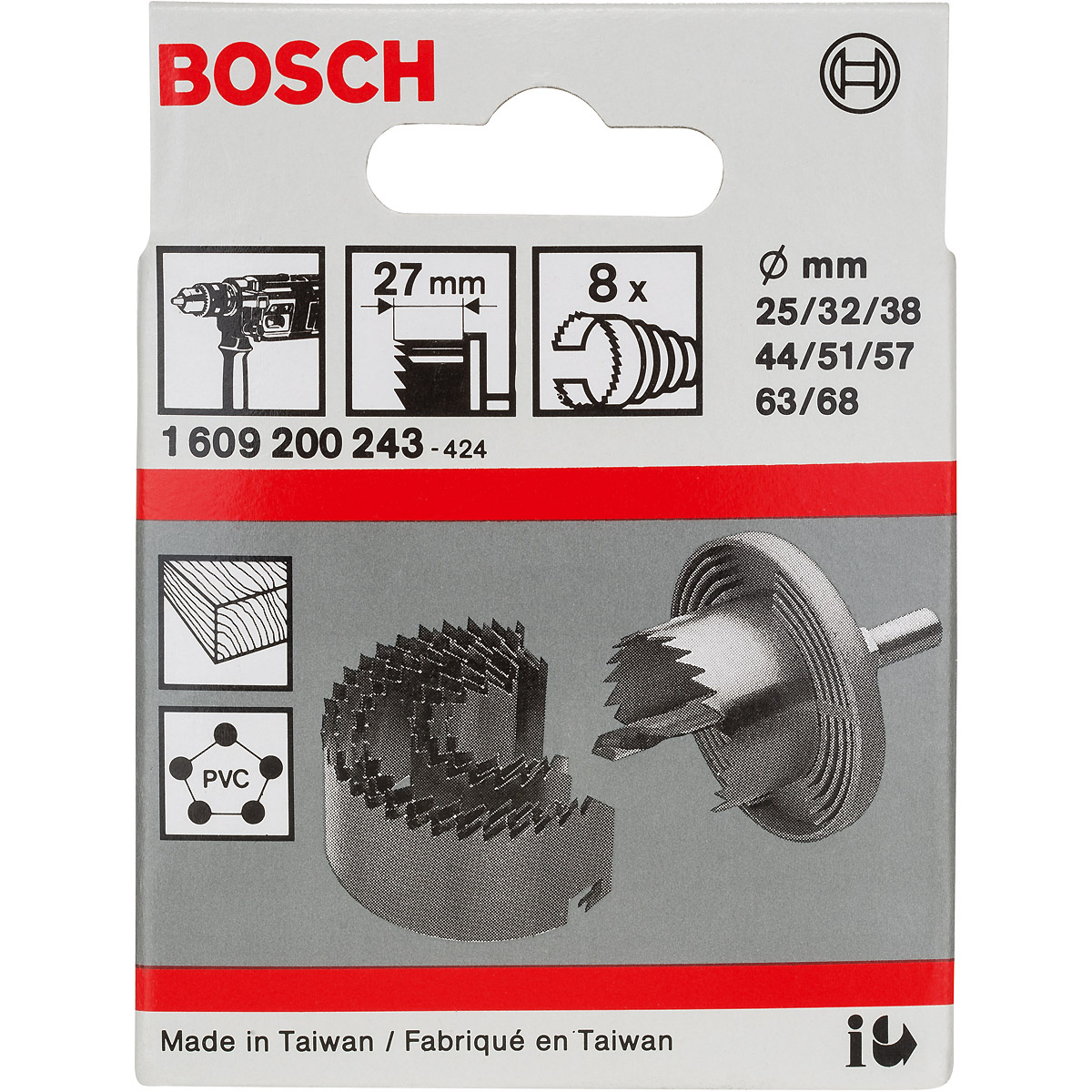 Bosch Sägekranz-Set, 8-teilig, 25 - 68 mm