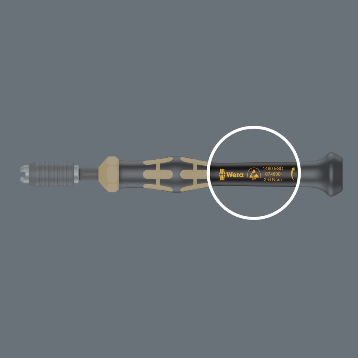 Wera 1460 ESD Drehmomentschraubendreher + Schnellwechselfutter