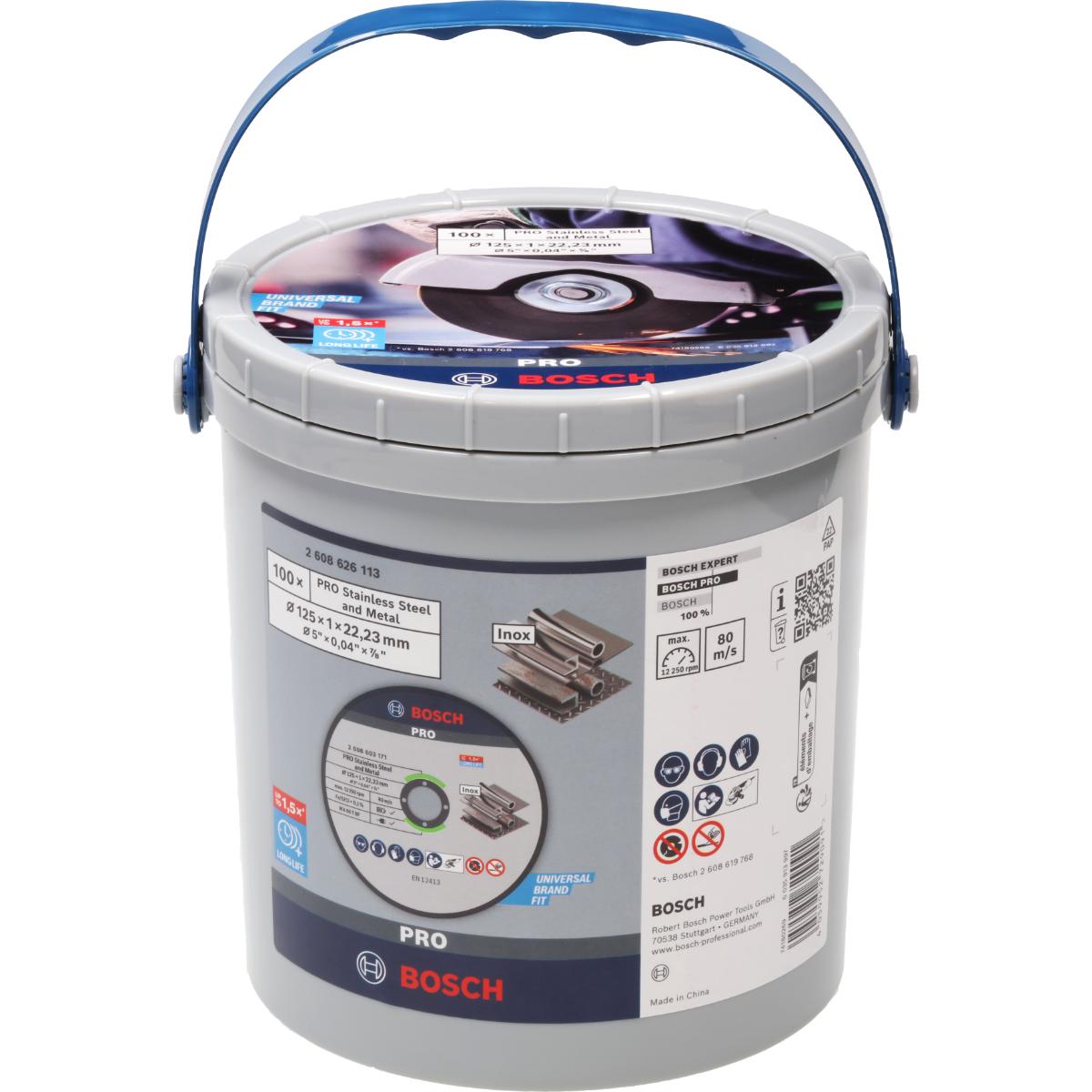 Bosch PRO Stainless Steel and Metal Trennscheibe, gerade, 100 Stück