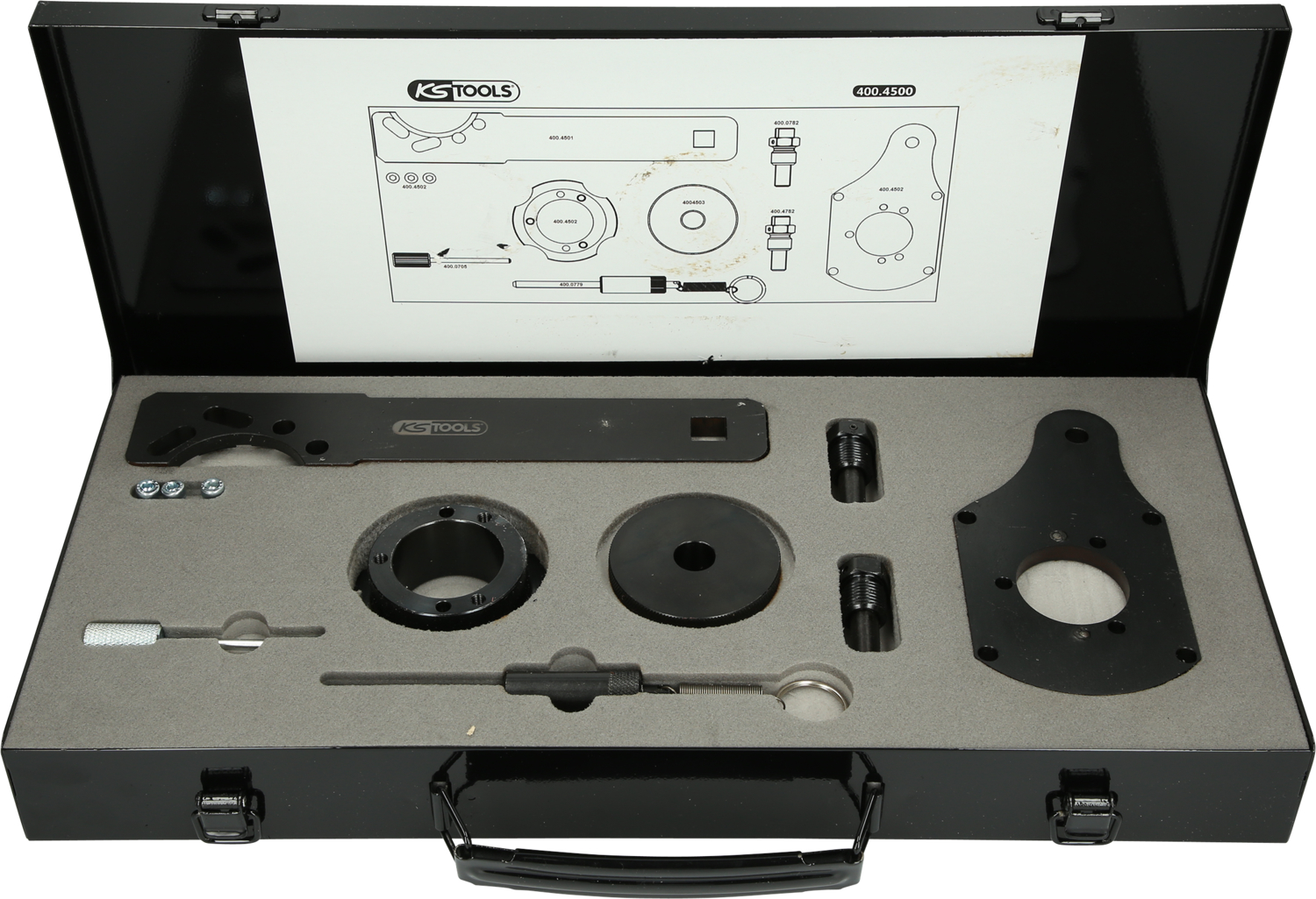 KS Tools Motoreinstell-Werkzeug-Satz für Opel, 11-tlg