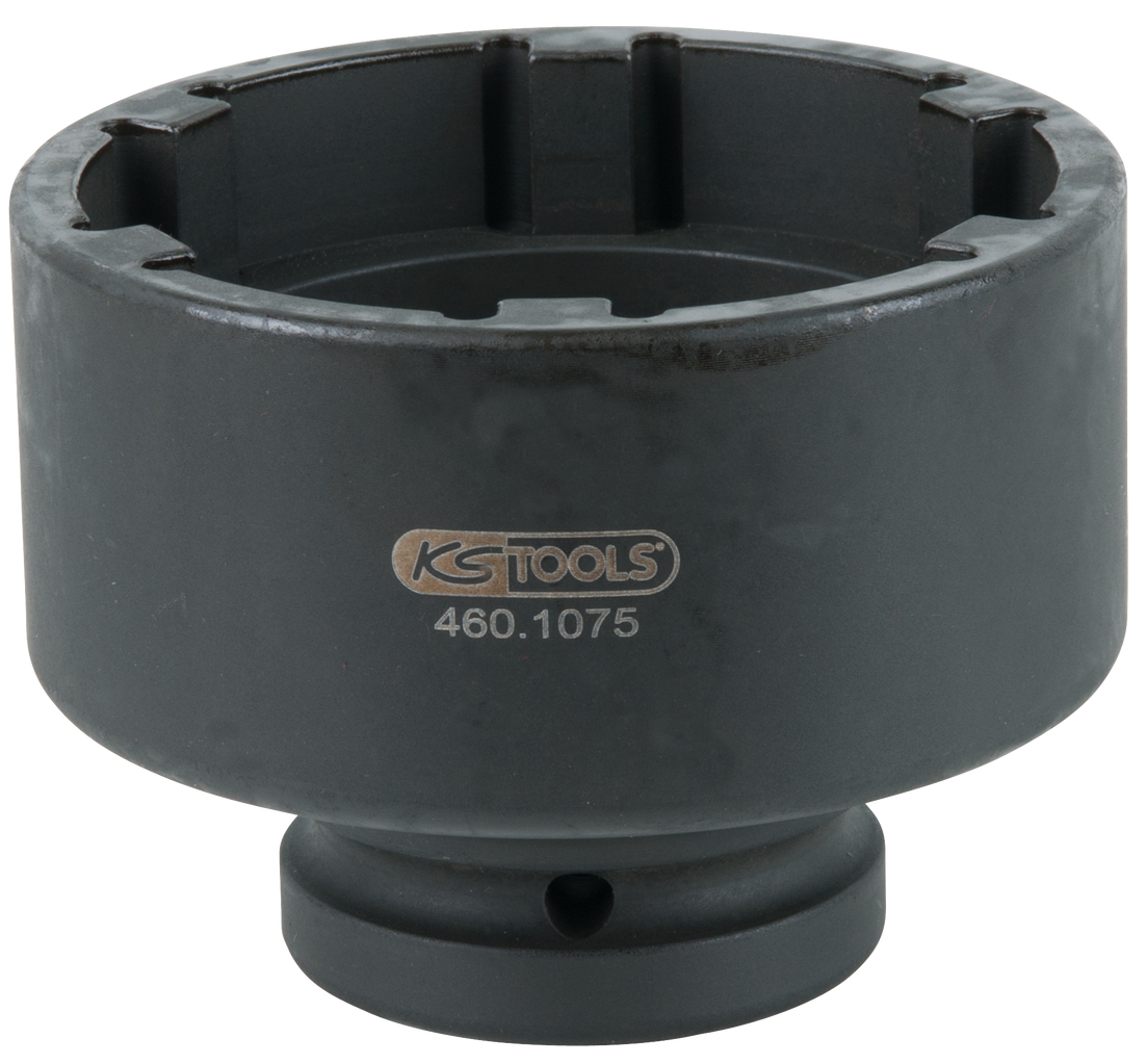 KS Tools 1" Nutmuttern-Schlüssel mit 6 Zapfen für Mercedes, 86 mm