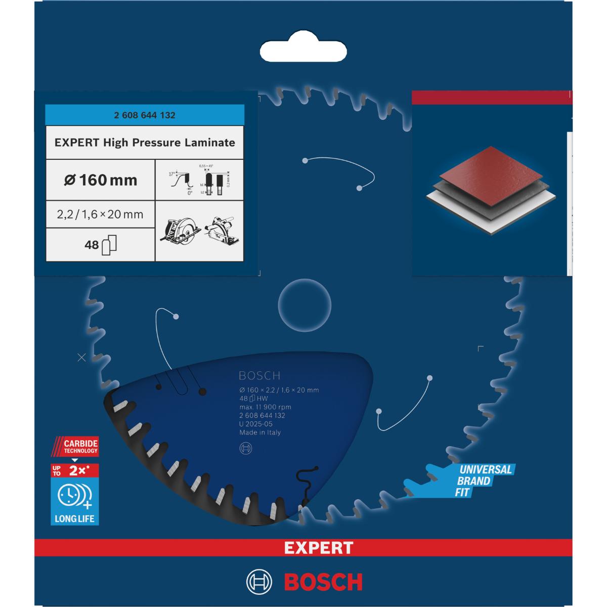 Bosch Kreissägeblatt Expert for High Pressure Laminate