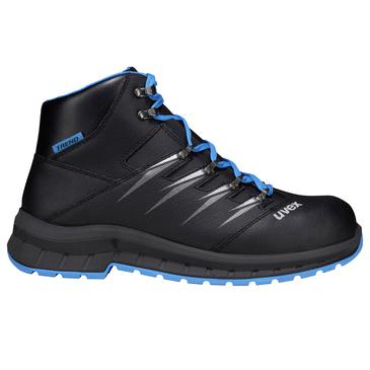 uvex 2 trend Sicherheitsschuh Stiefel S2 blau-schwarz