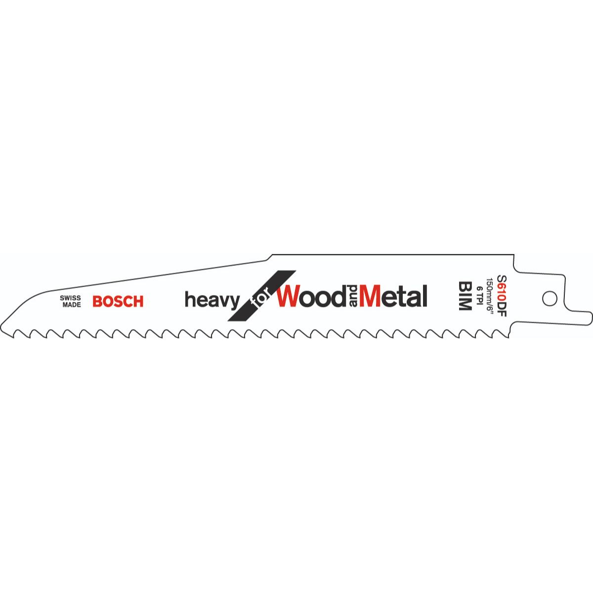 Bosch Säbelsägeblatt S 610 DF Heavy for Wood and Metal