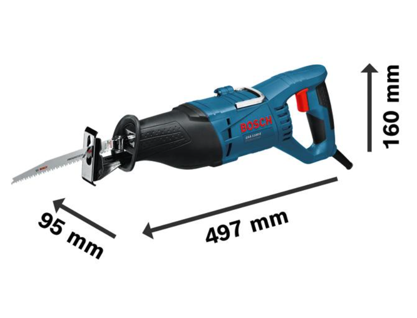 Bosch Säbelsäge GSA 1100 E, Sägeblatt Metall S 123 XF, Sägeblatt Holz S 2345 X