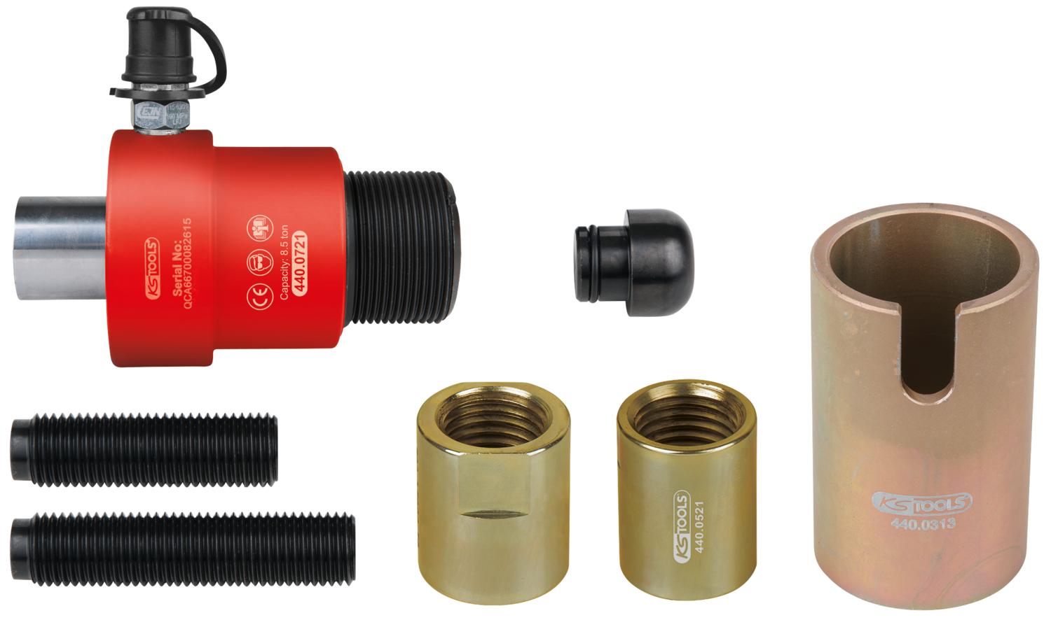KS Tools Hydraulik-Antriebswellen-Einziehwerkzeug-Satz für BMW, 8,5t, 8-tlg