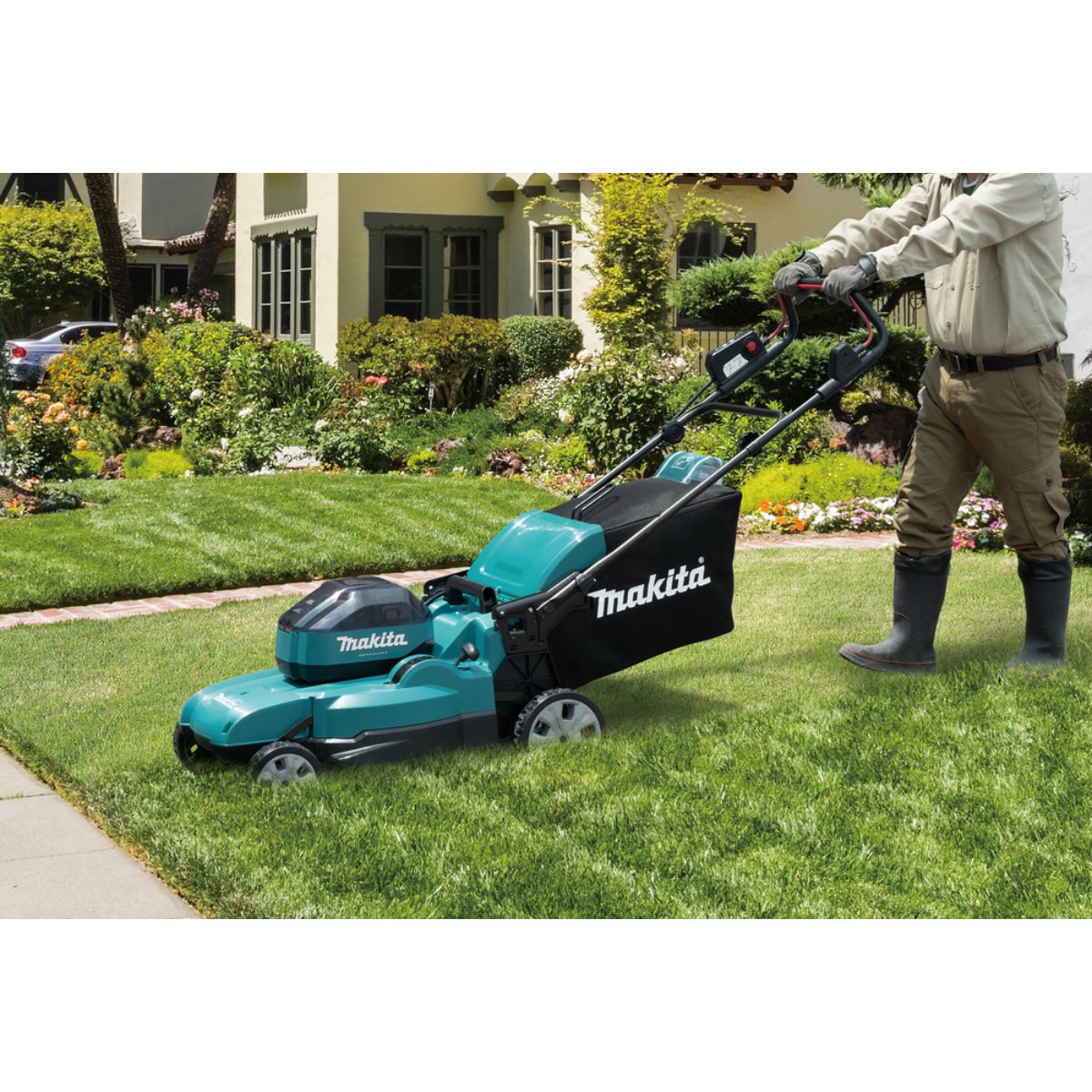 Makita Akku-Rasenmäher 64V max. / 4,0 Ah, 1 Akku + Ladegerät LM002JM101