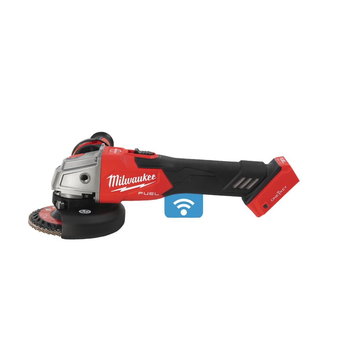 Milwaukee ONEKEY Akku-Winkelschleifer m. Bremse M18 ONEFSAG125XB-0X