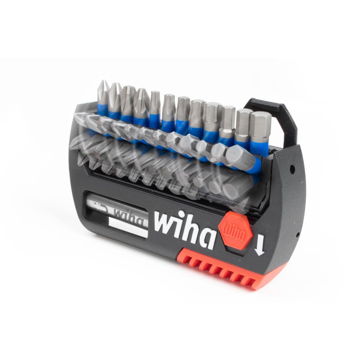 Wiha Bit Set FlipSelector T-Bit 25 mm gemischt 13-teiliges Set 1/4 zoll C6,3
