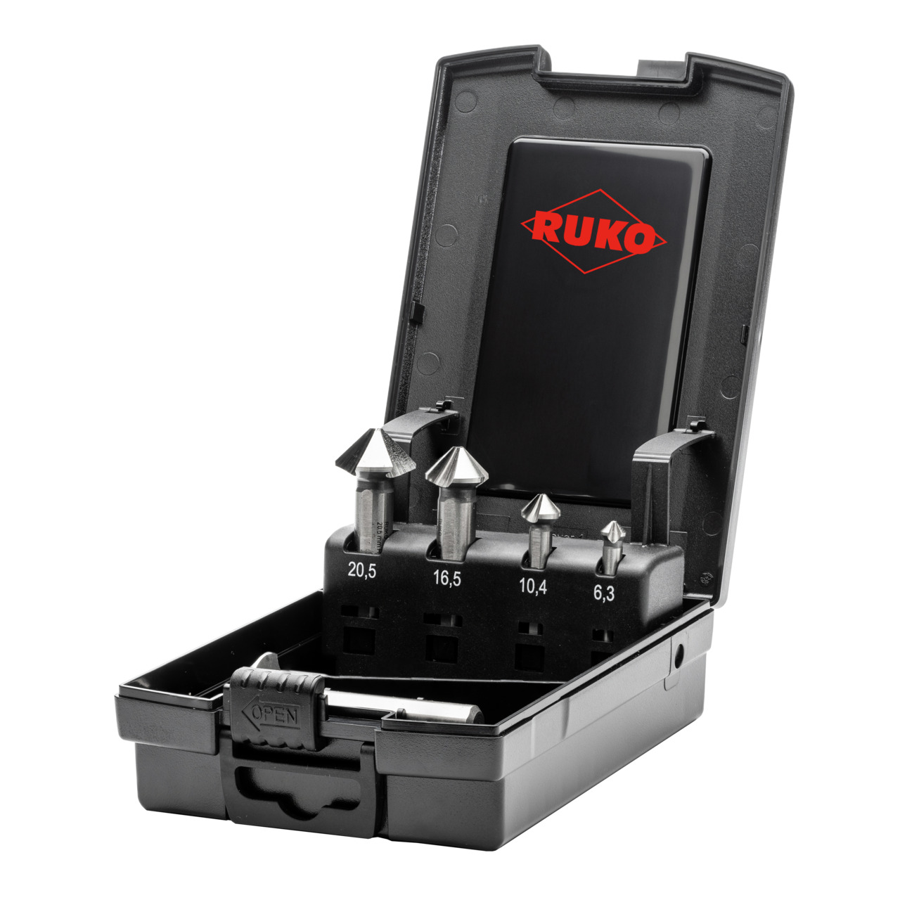 RUKO ULTIMATECUT Kegelsenker-Satz (DIN 335) Form C 90° HSS - 5-tlg.
