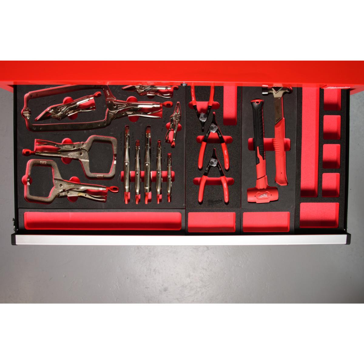 Milwaukee 11-teilige Gripzangen Einlage für Werkstattwagen 78cm