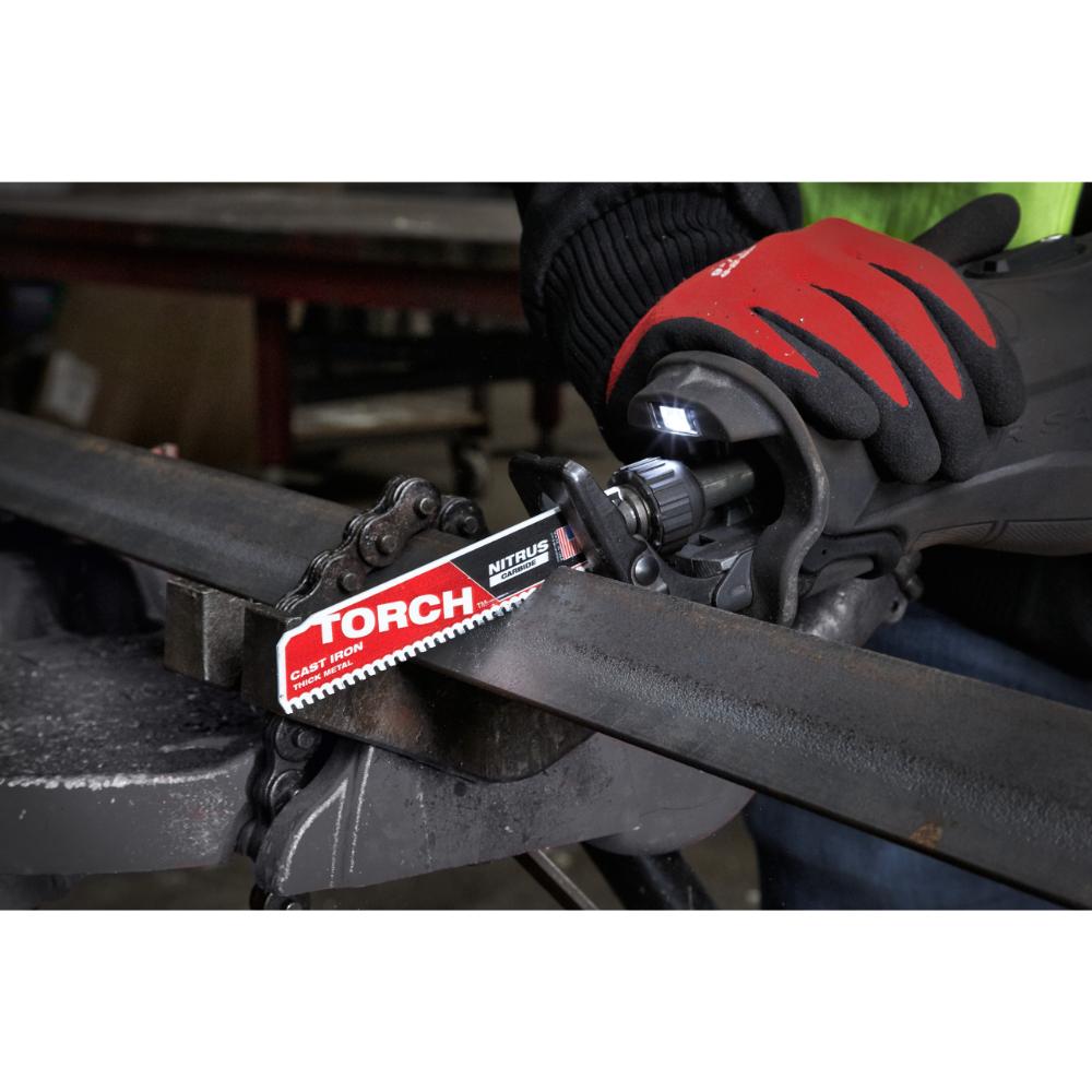 Milwaukee Säbelsägeblatt Metall THE TORCH NITRUS HM-bestückt 8TPI - 5 Stück