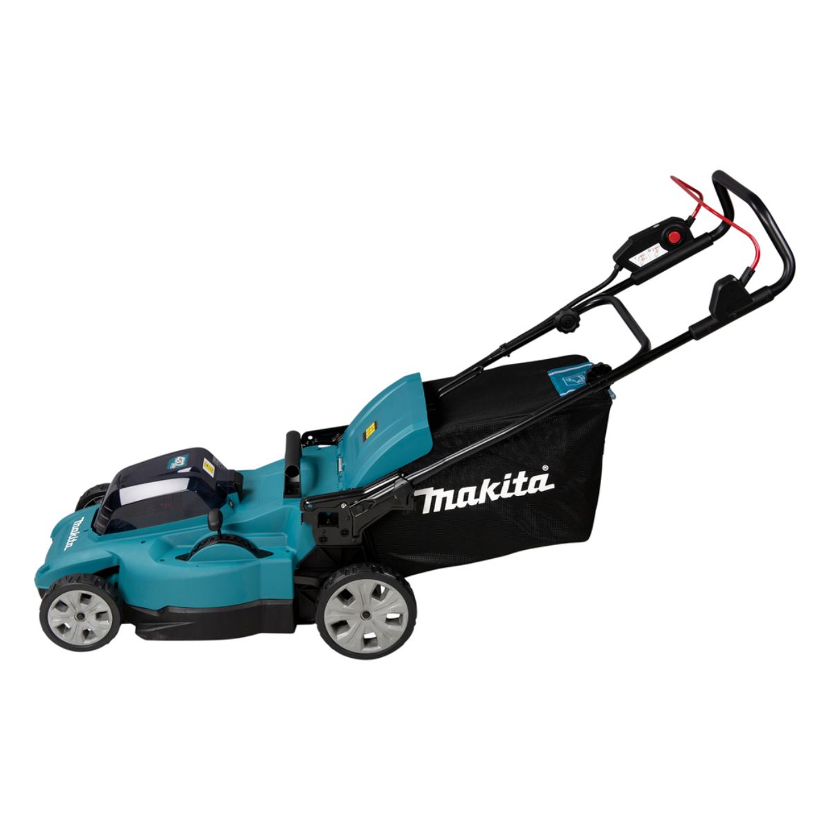 Makita Akku-Rasenmäher 2x18V / 5,0 Ah, 2 Akkus + Ladegerät DLM480PT2