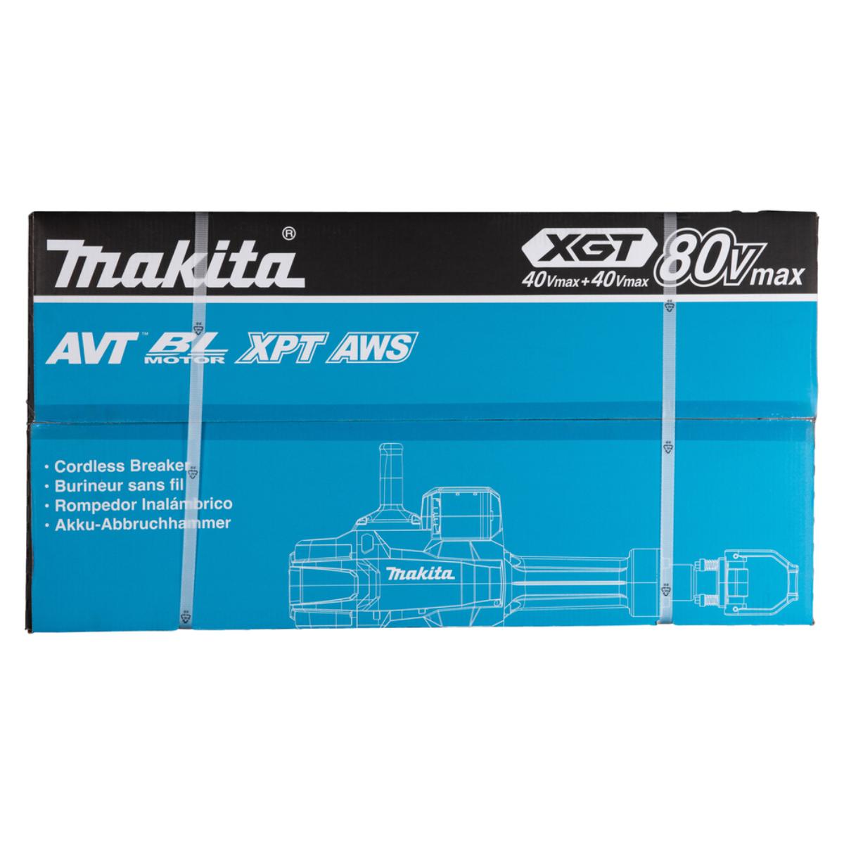 Makita Akku-Abbruchhammer XGT - 2x40V max. - 28-mm-Sechskant - 72,8 J - HM004GZ01