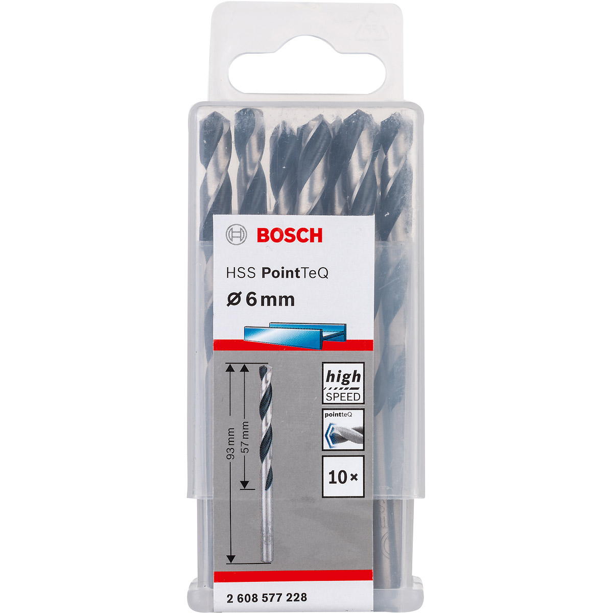 Bosch Metallspiralbohrer HSS PointTeQ, DIN 338