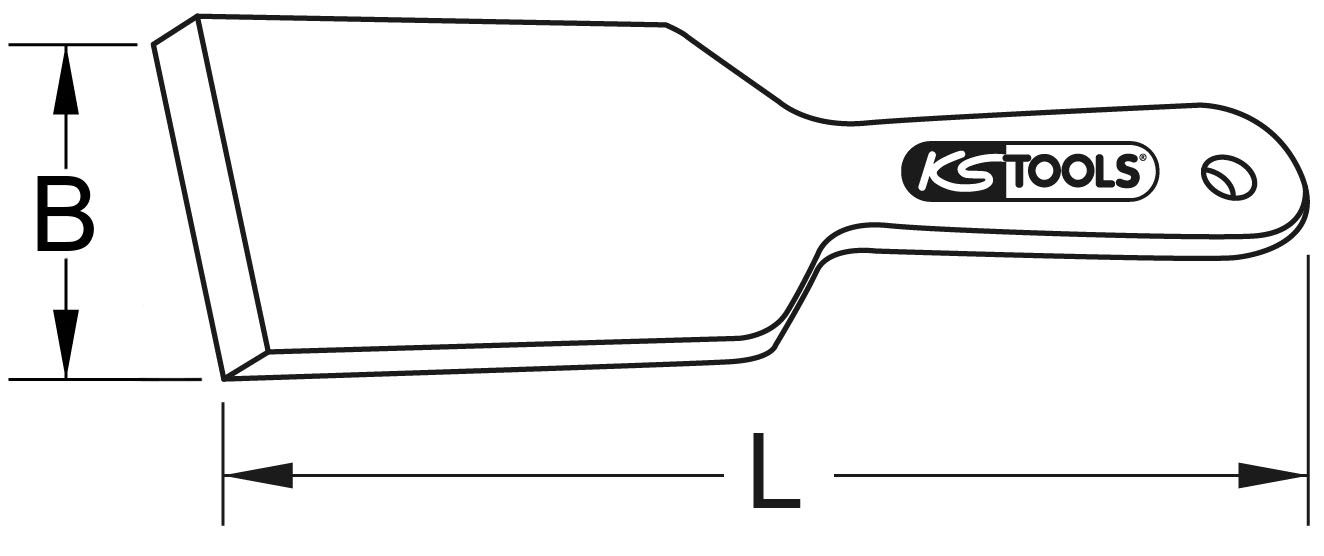 KS Tools BRONZEplus Spritzkabinenschaber 235 mm