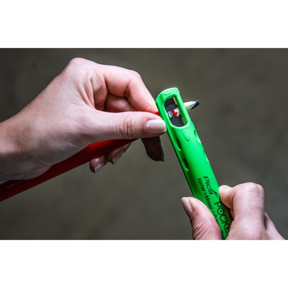 Pica Pocket Köcher & Messer mit 1 Steinhauerstift 24cm