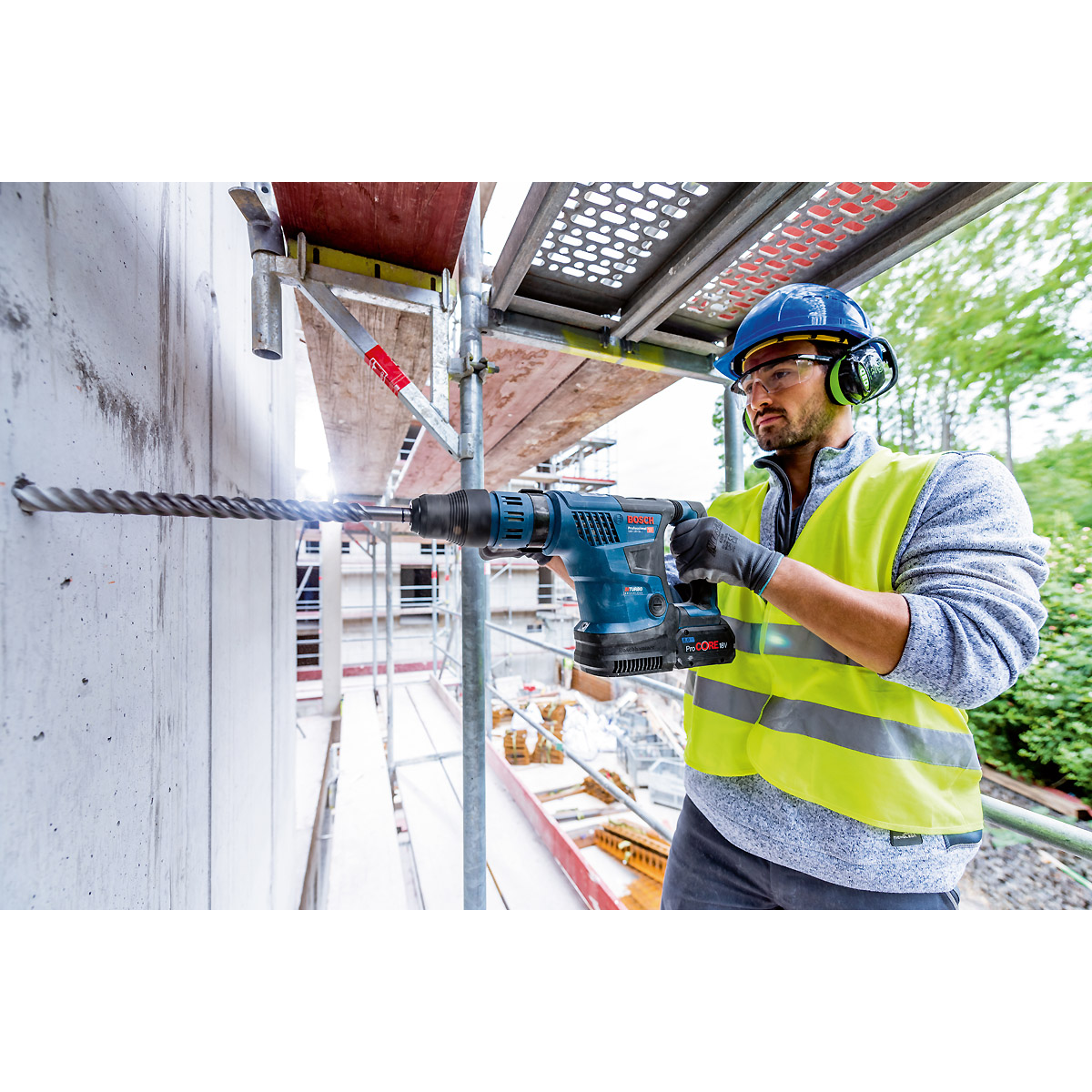 Bosch Akku-Bohrhammer BITURBO mit SDS max GBH 18V-36 C