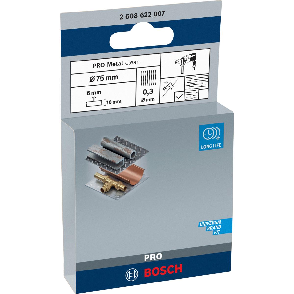 Bosch PRO Scheibenbürste, gewellt, 4500 U/min, 0,3 mm Drahtstärke