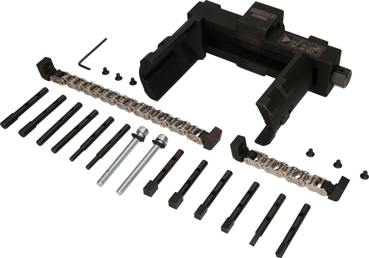 KS Tools Vario-Muttern- und Kappenschlüssel-Satz, 14-tlg