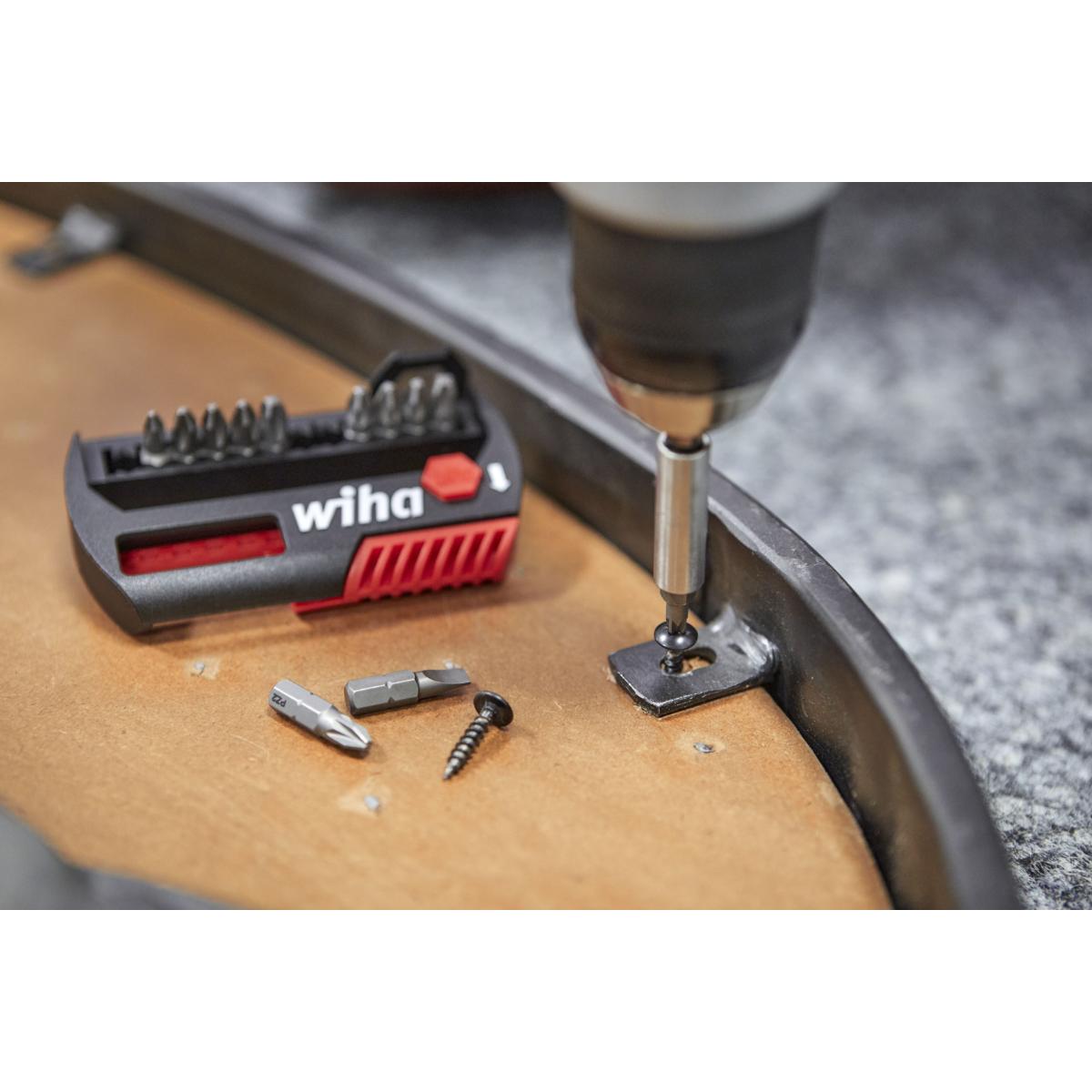 Wiha Bit Set FlipSelector Standard 25 mm TORX Tamper Resistant 13-teiliges Set 1/4 zoll C6,3