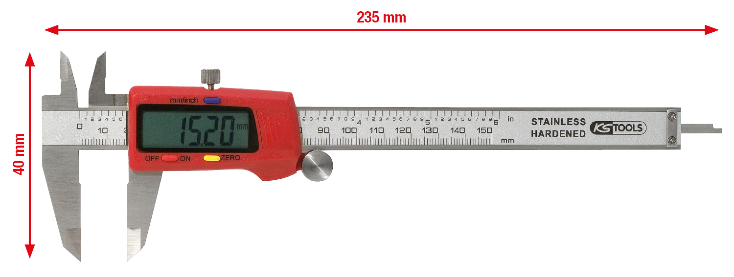 KS Tools Digital-Messschieber 0-150 mm