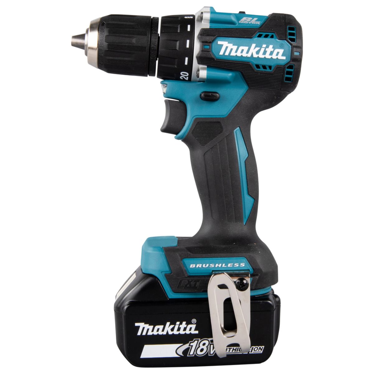 Makita Akku-Bohrschrauber 18V / 3,0 Ah, 3 Akkus + Ladegerät inkl. schwarzem Koffer - DDF487RFE3