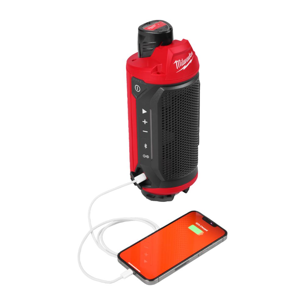 Milwaukee M12 Akku-Baustellenlautsprecher M12SPEJSG2-0