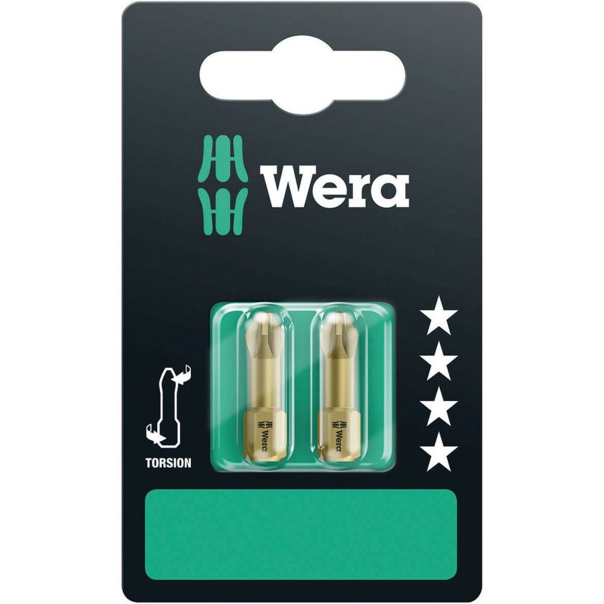 Wera 855/1 TH SB Bits, PZ 2 x 25 mm, 2-teilig