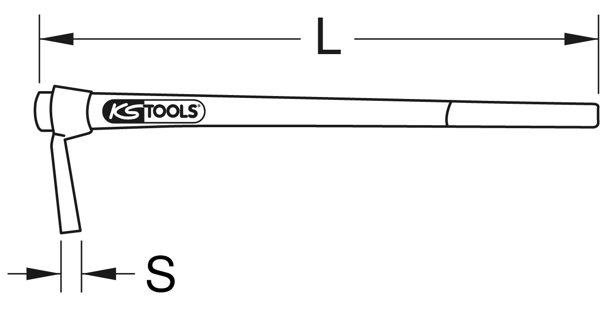 KS Tools BRONZEplus Haue 950 mm
