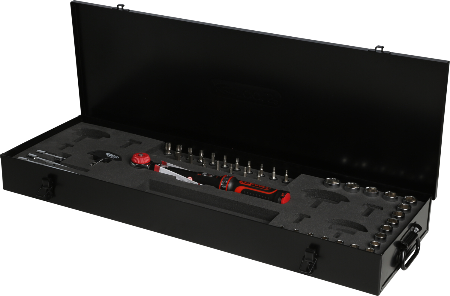 KS Tools 3/8" ERGOTORQUE®precision Ratschen-Drehmomentschlüssel-Satz Drehknopf, 10-50Nm, 41-tlg