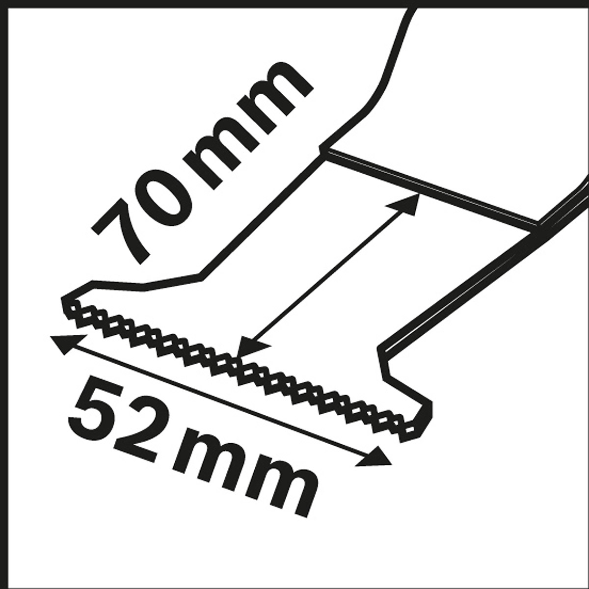 Bosch BIM Tauchsägeblatt MAII 52 APB, Wood and Metal, 70 x 52 mm, ST