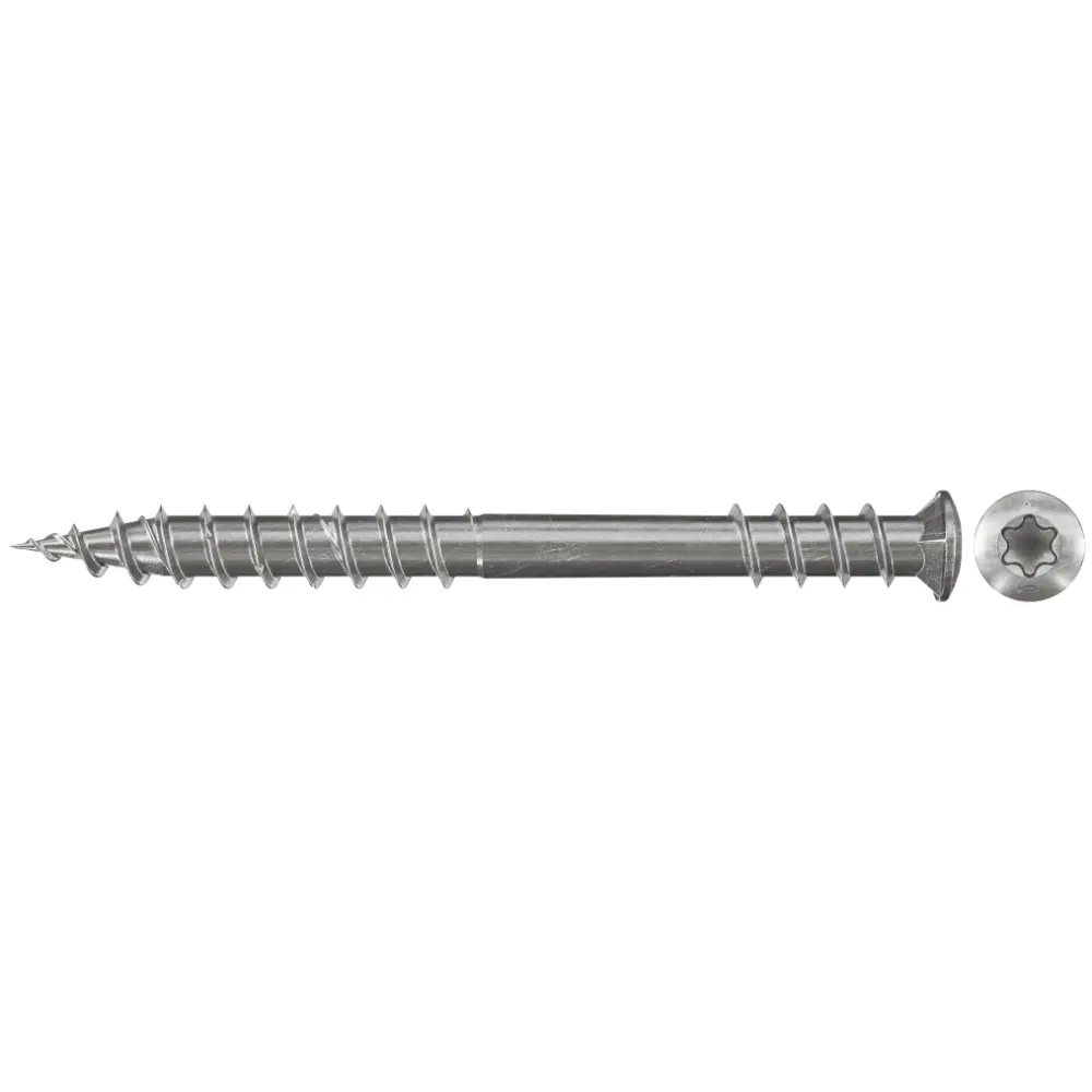 Fischer Terassenschraube mit Fixiergewinde 5,5x40 FPF-ST A2P, Senkkopf TX, A2, Teilgewinde