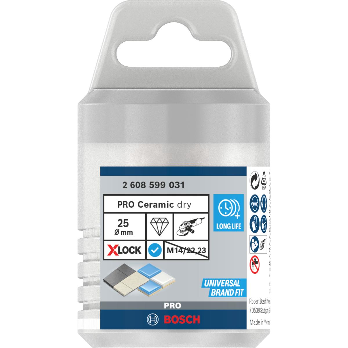 Bosch PRO Diamanttrockenbohrer X-LOCK Best for Ceramic Dry Speed
