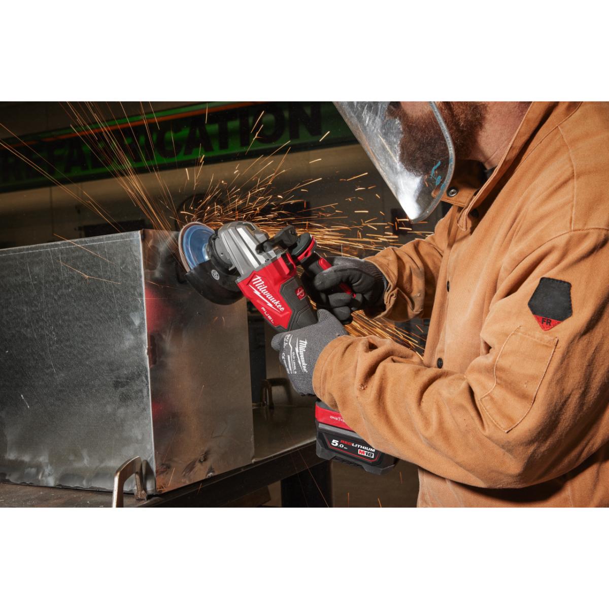 Milwaukee M18 FUEL ONE - KEY Akku - Sicherheitswinkelschleifer, M18FSAGSVO125X - 0X