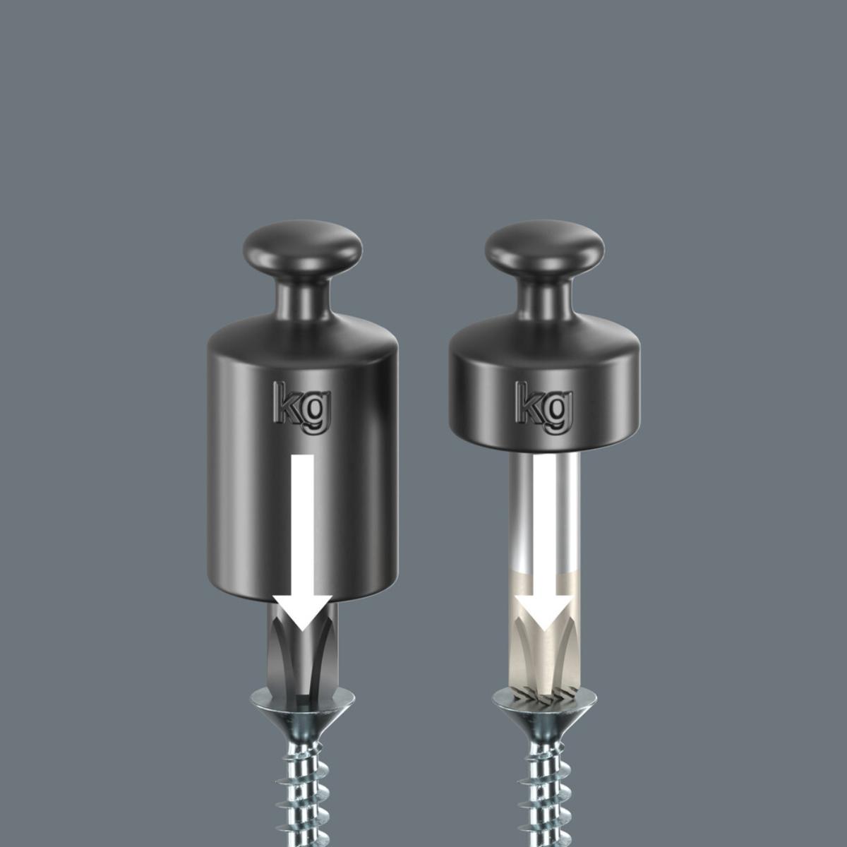 Wera 1850 PH Kraftform Ball-Grip Kreuzschlitz-Schraubendreher, PH 3 x 150 mm