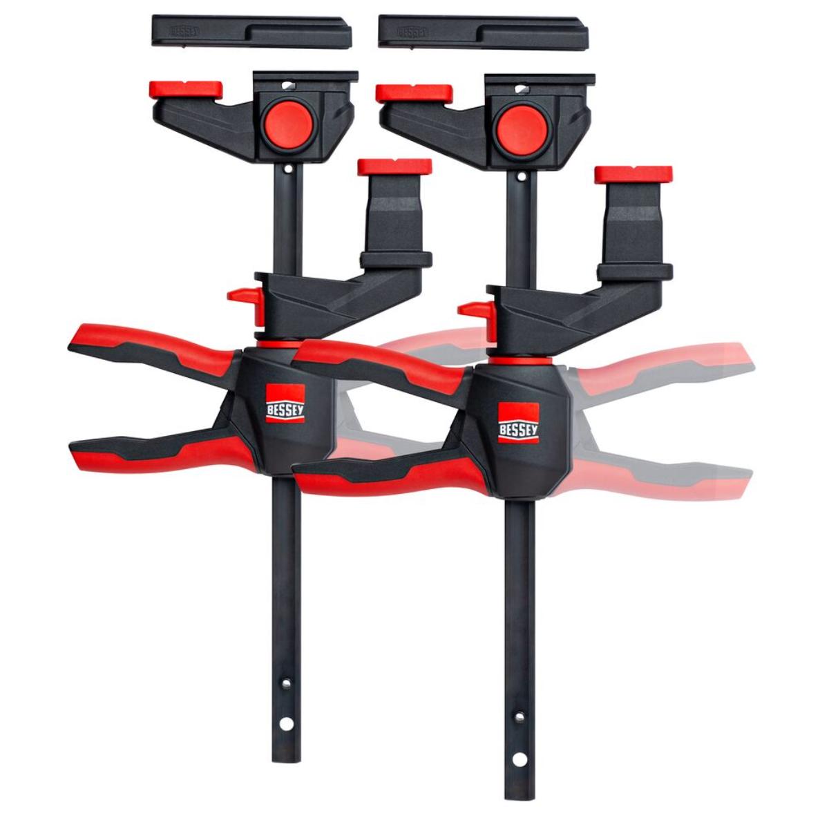 BESSEY Einhand-Tischzwinge 360 /2er SET+Adapter