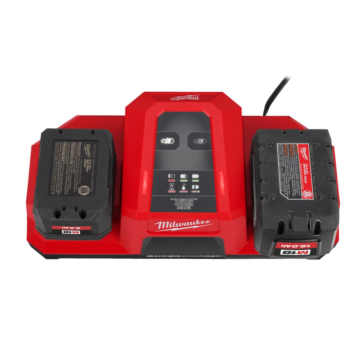 Milwaukee M18 Zweifach-Super-Schnellladegerät - M18DBSC
