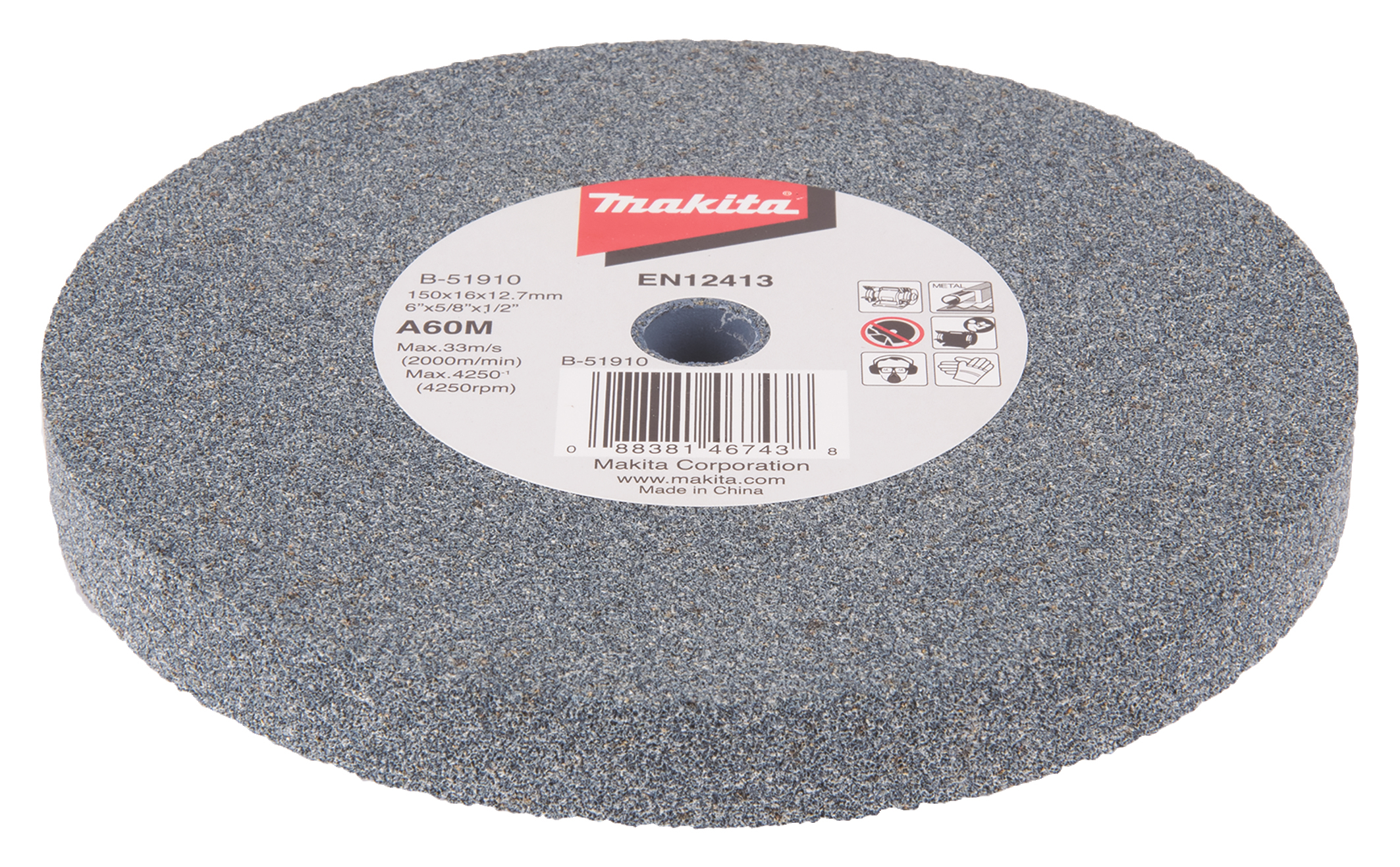 Makita Schleifstein A60M, 150 x 16 x 12,7 mm - B-51910