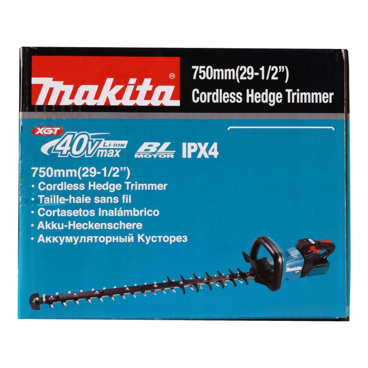 Makita Akku-Heckenschere 75 cm 40V max. (ohne Akku, ohne Ladegerät) UH007GZ