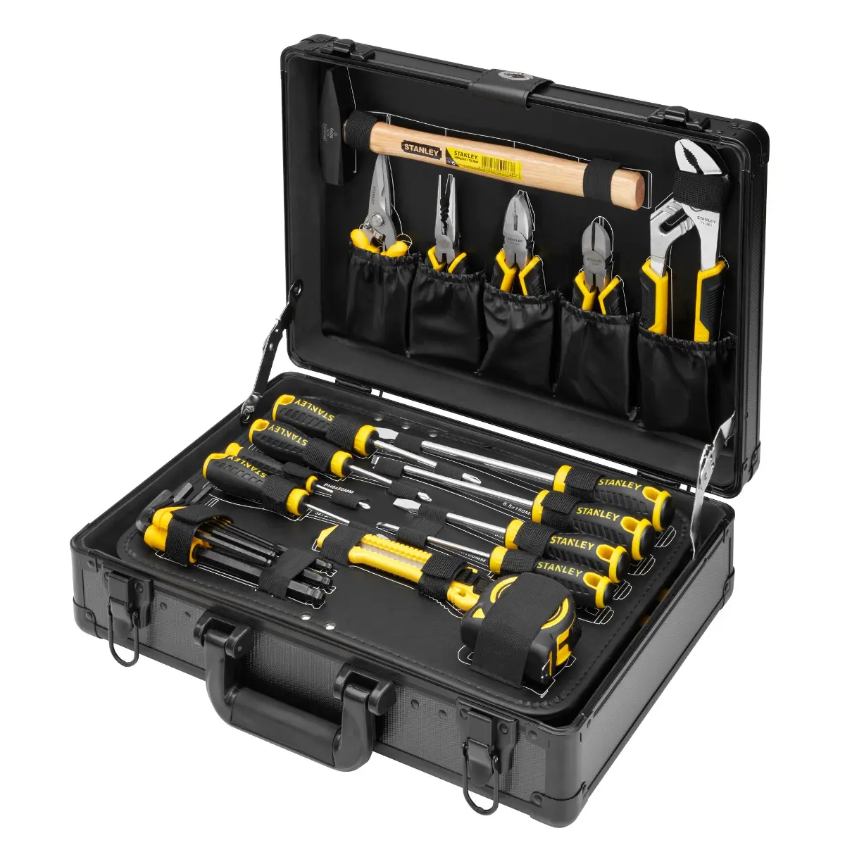 STANLEY Universal-Werkzeugsortiment im Aluminiumkoffer, 119-teilig