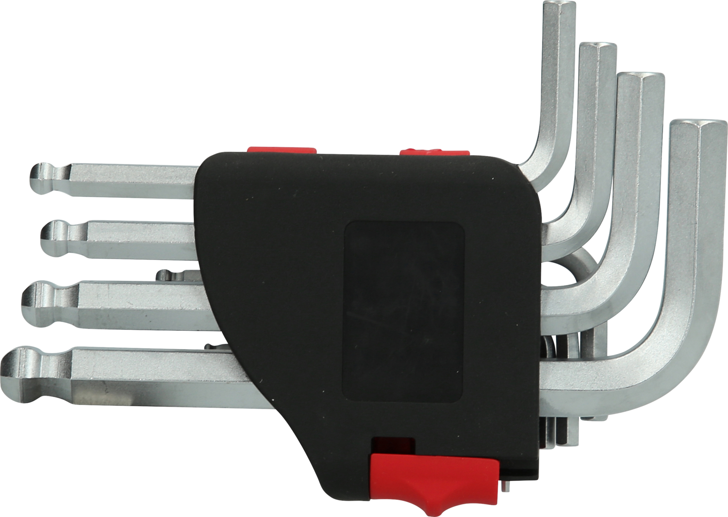 KS Tools Kugelkopf-Innensechskant-Winkelstiftschlüssel-Satz, 10-tlg, kurz, 1/16"-3/8"