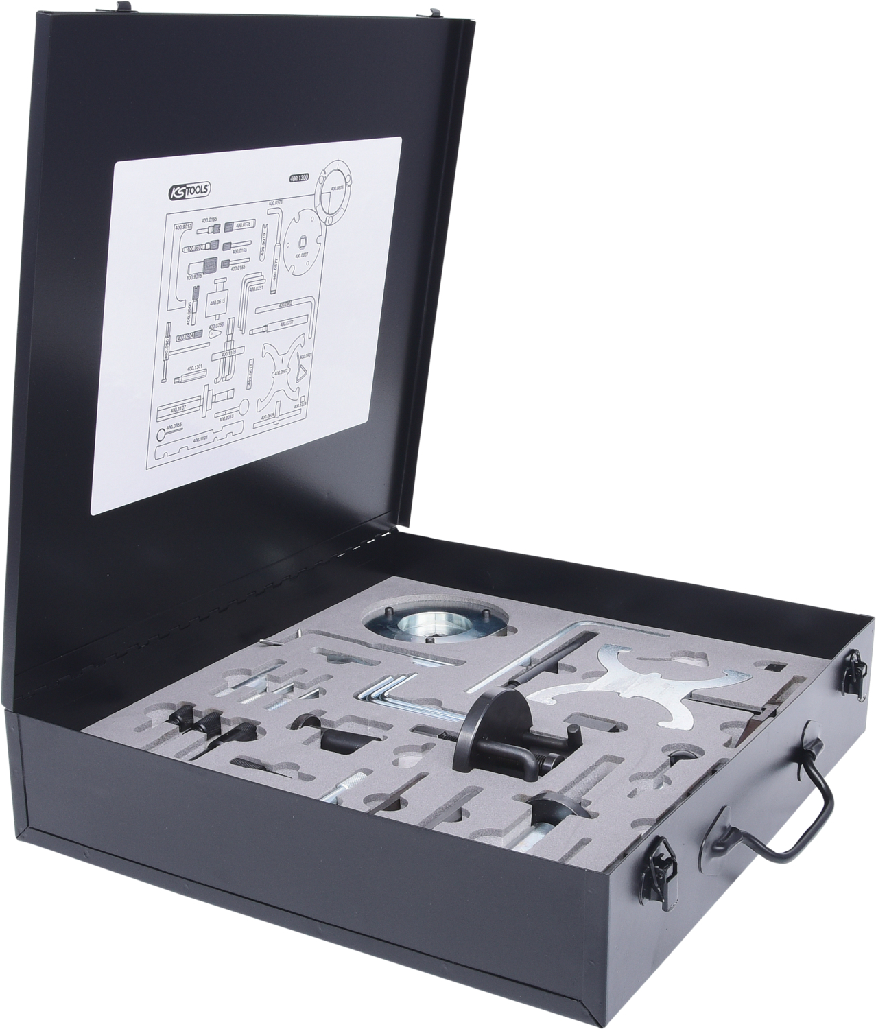 KS Tools Motoreinstell-Werkzeug-Satz für Ford - VAG, 34-tlg