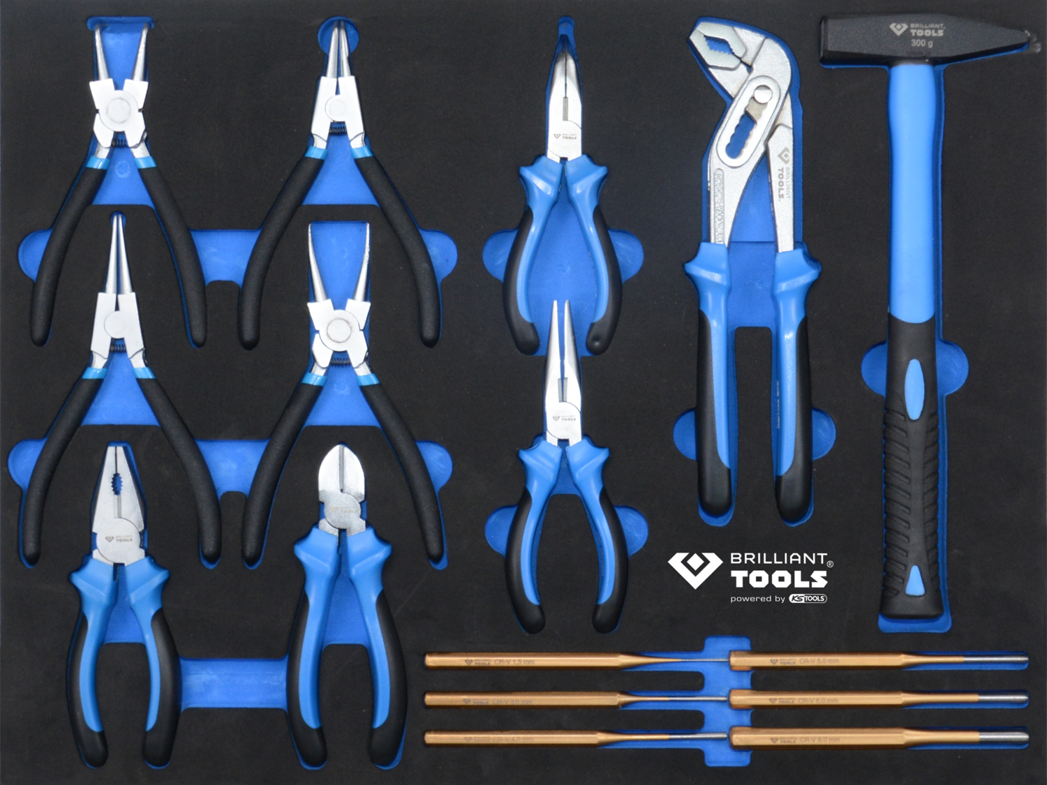 Brilliant Tools Werkstattwagen mit 7 Schubladen und 473 Werkzeugen