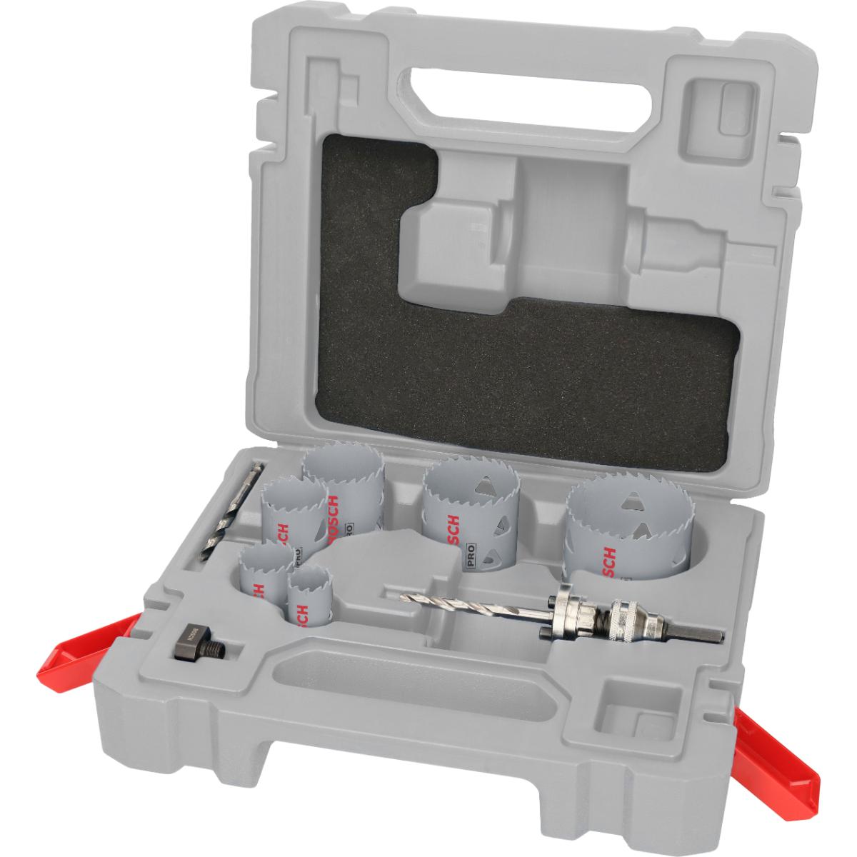 Bosch PRO Multi Material Lochsäge Q-Lock Aufsteckhalter ø 22,29,35,44,51,65 - 10 teiliges Set