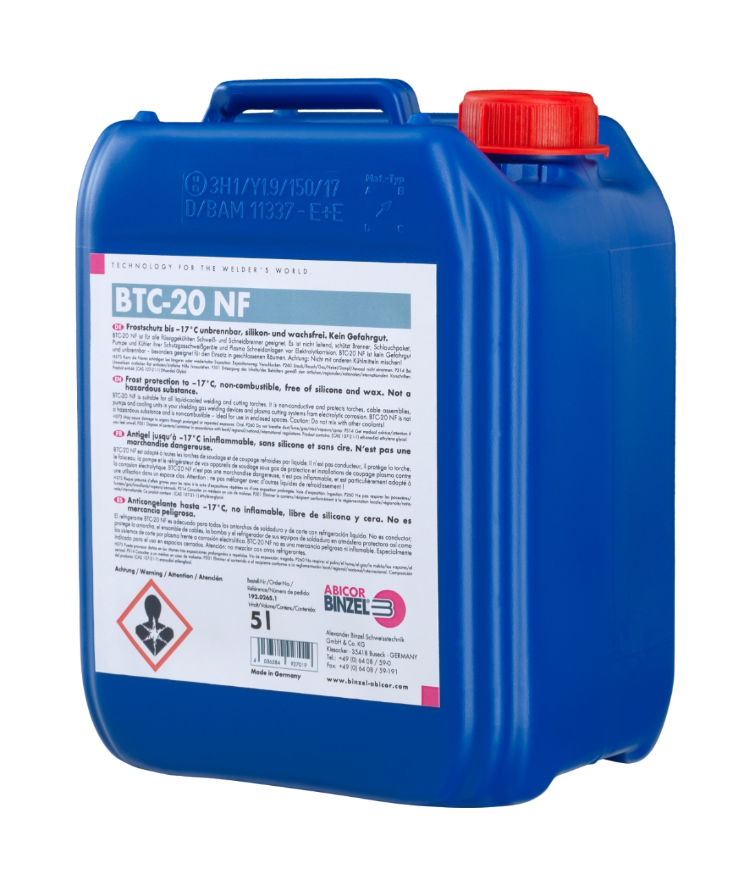 ELMAG Kühlflüssigkeit BTC-50 NF, 5 lt. bis -45° C